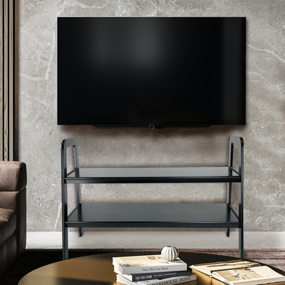 Meuble télé en bois massif pour téléviseur de 55 po ou moins Broddi