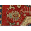Tapis oriental rouge en laine noué à la main 6 pi 6 po x 8 pi Kazak Kazak