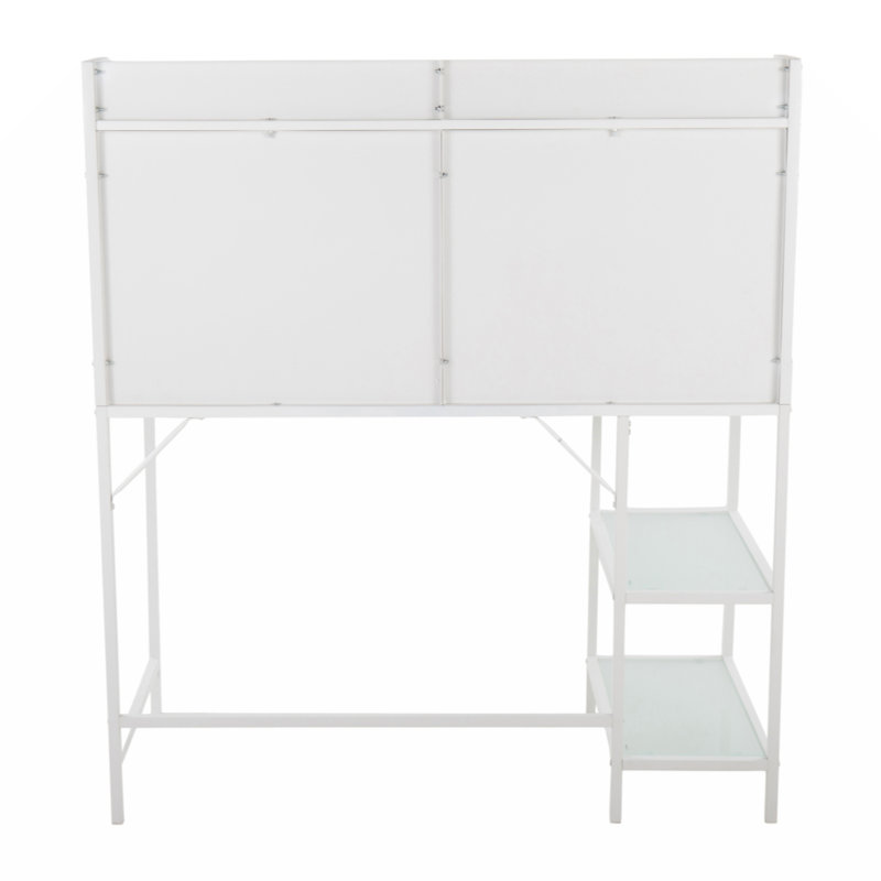 Bureau à niveaux Avenell, Blanc, Clair