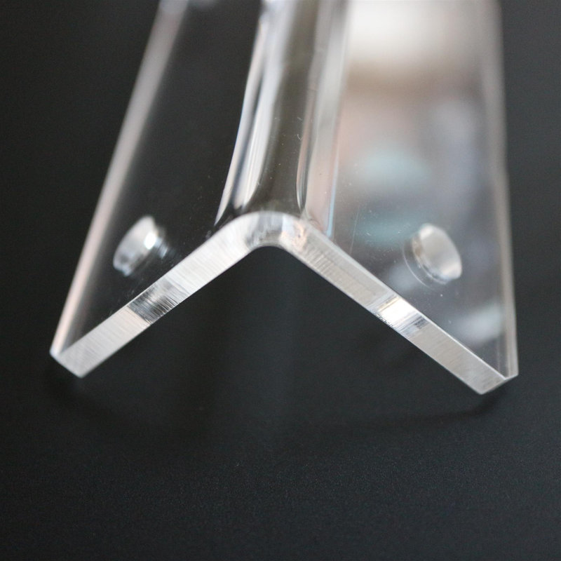 Angled L Brackets Polished Clear Transparent Perspex Acrylic + 20x M5 Bolts