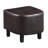 Wesley Faux Leather Barrel Chair with Ottoman