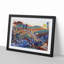 Over the Bridge by Katsushika Hokusai - Framed Print-55578317-55578316