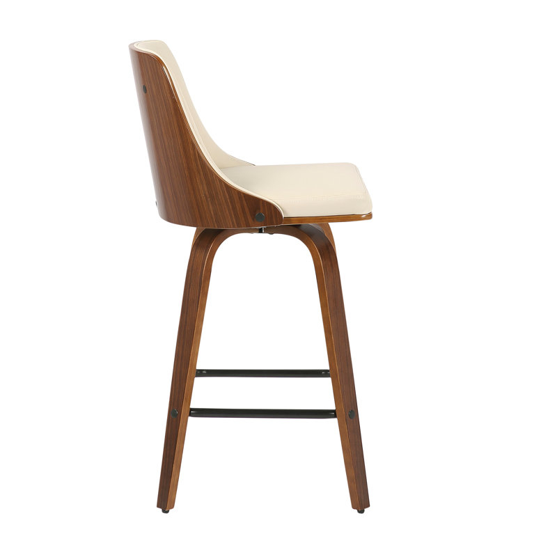Contemporary Counter Stool, Beige