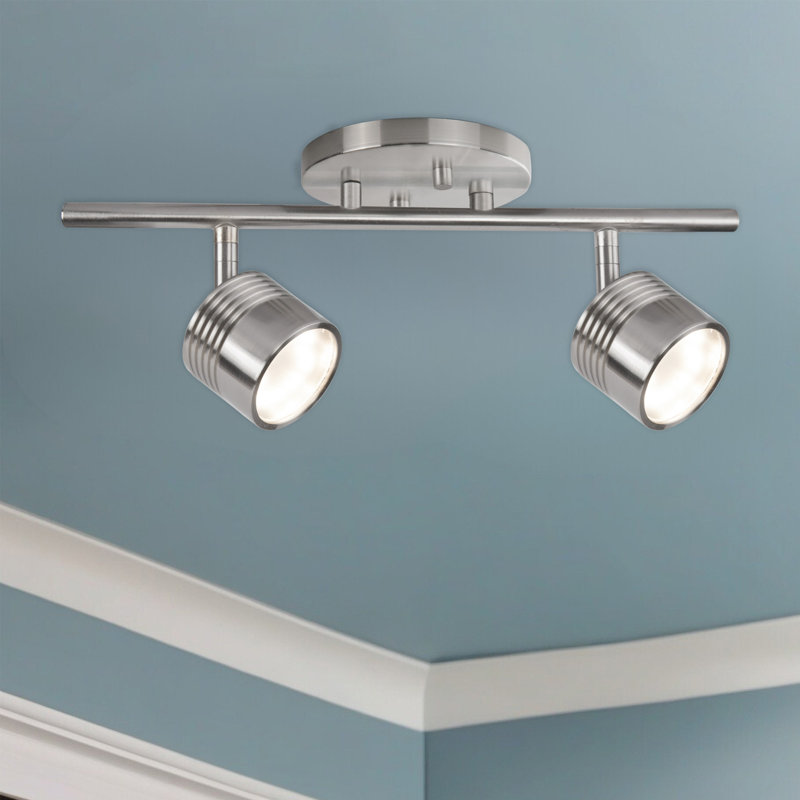 Lyra 15" 2 -Light Track Kit, Brushed Nickel