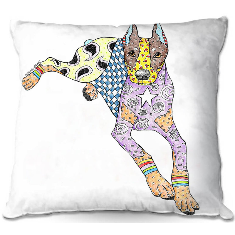 Reversible Throw Pillow, 16" x 16", White