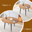 Ensemble de table et de chaises. Table de salle à manger moderne en MDF extensible. Convient pour des rassemblements de tailles différentes.-877177867