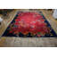Floral Open Field Antique Chinese Art Deco Room Size Purple Wool Pile Rug