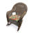 18" x 18" Contoured Outdoor Wicker Seat Cushion (Set of 2)