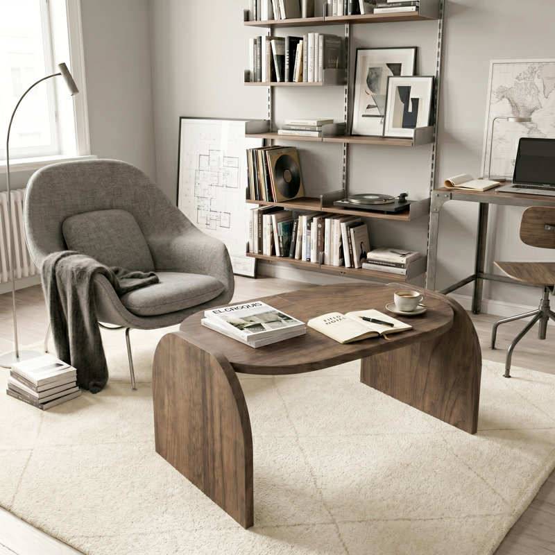 Monde Standard Coffee Table, Walnut