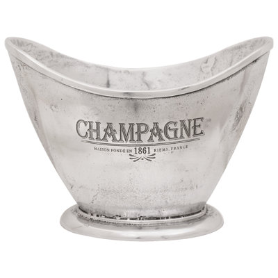  Ice Bucket Silver Aluminium 36 X 25 X 26 Cm Stylish Design