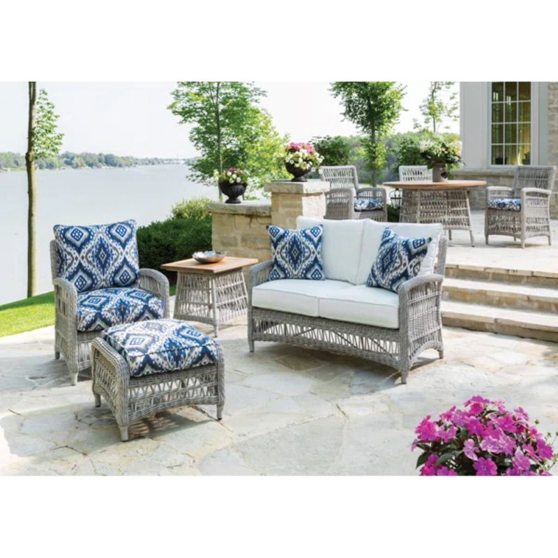 Mackinac Outdoor Lounge Chair, Seadog Botanical
