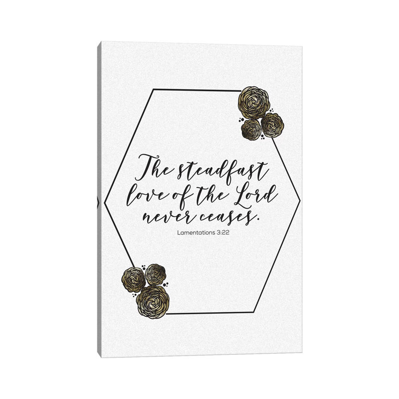 Gold Foil Scripture Specks 3 by Melody Hogan - Wrapped Canvas Print, 66.04 cm H x 45.72 cm W x 1.91 cm D
