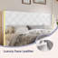 Ensemble de lit 3 pièces en cuir PU ou en velours et table de chevet DEL-233360754-233360766