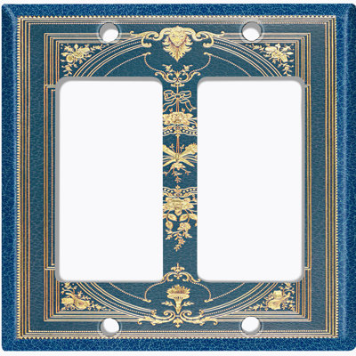 Patterned 2 - Gang Toggle Light Switch Standard Wall Plate