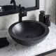Morro Concrete Handmade Circular Vessel Bathroom Sink