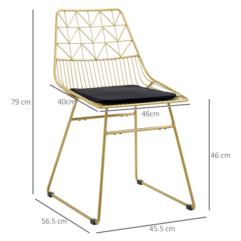 Bredevoort 46cm H Polyester Upholstered Side Chair