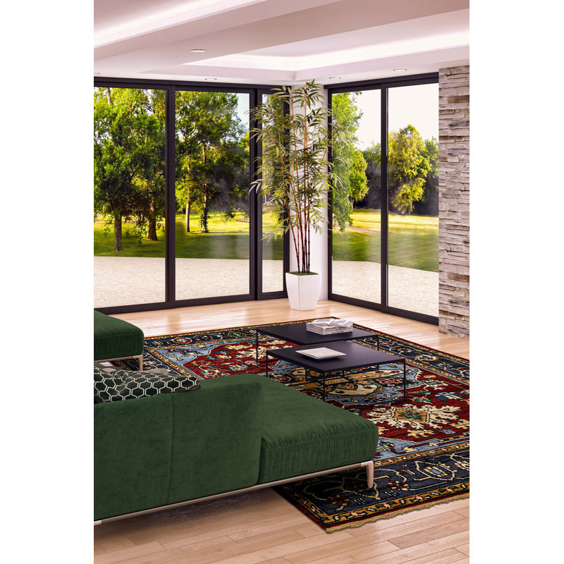 Tapis rouge Jules Serapi 7 pi 9 po x 9 pi 9 po