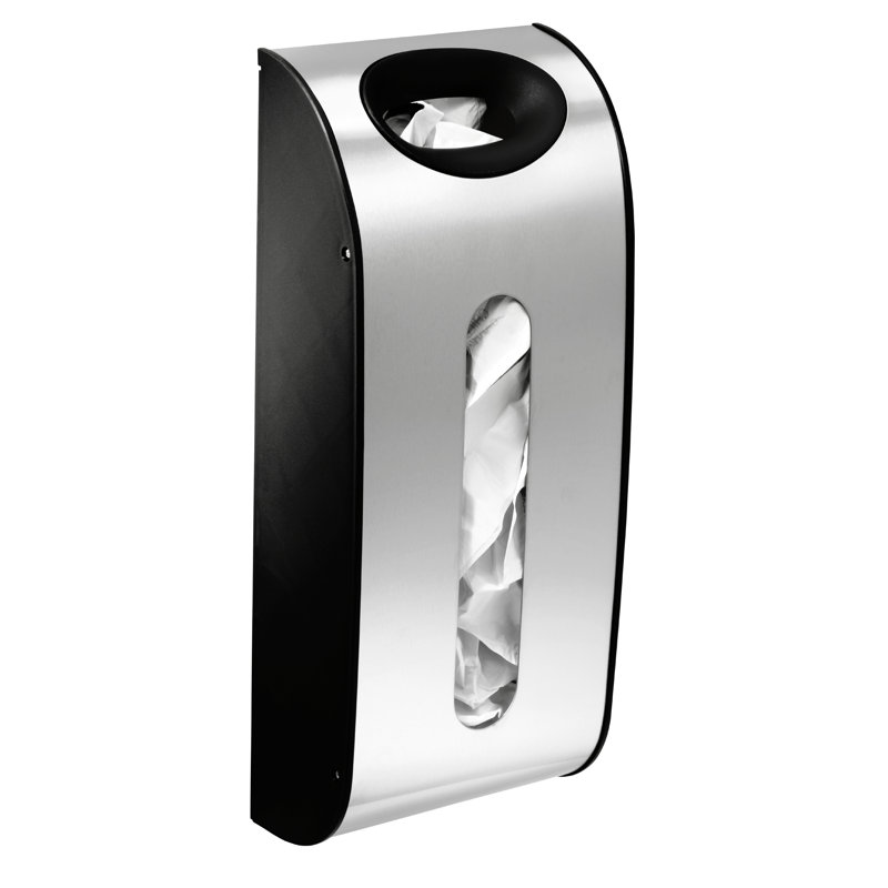 Simplehuman Wall Mount Grocery Bag Dispenser, Brushed Stainless Steel