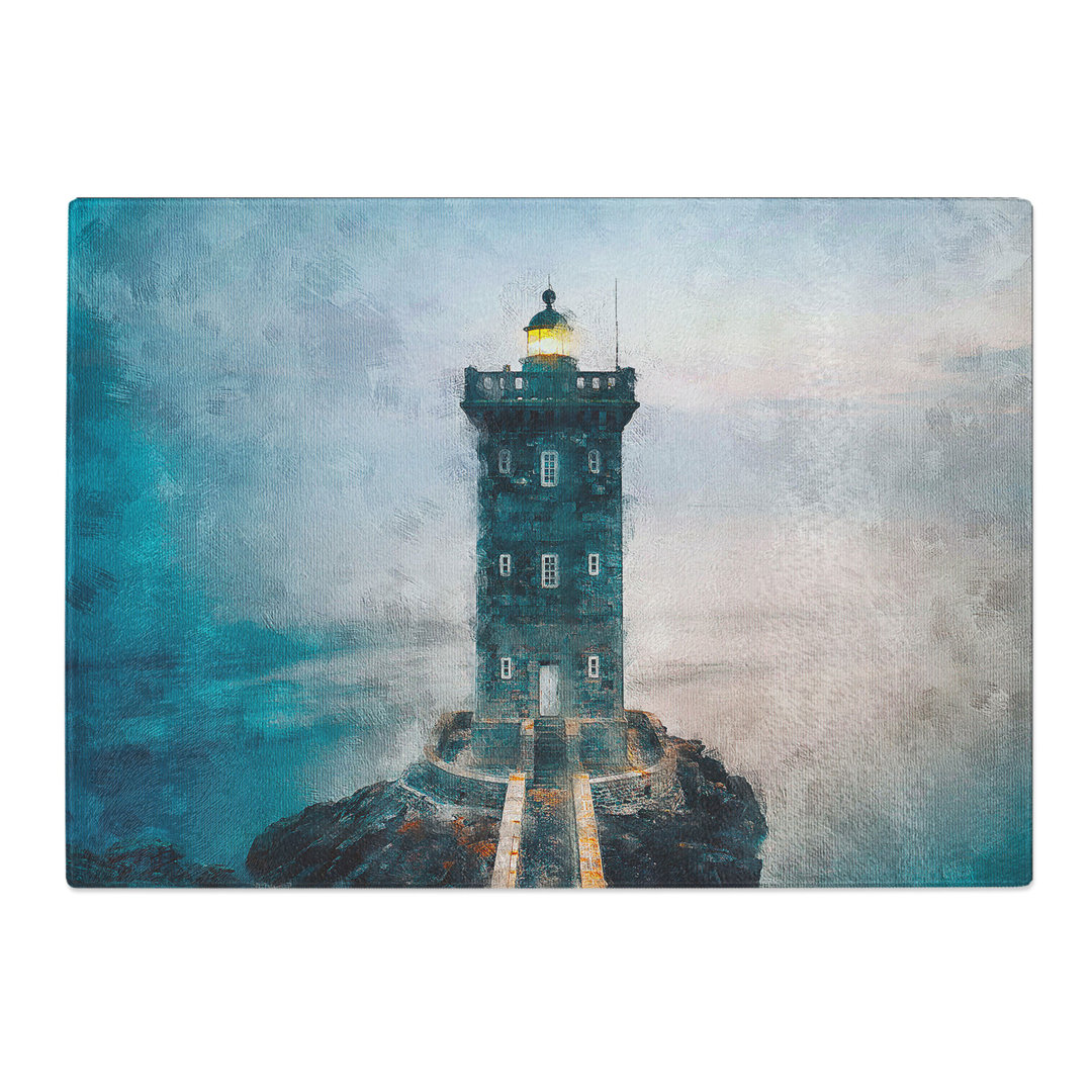 Tempered Glass Lighthouse in Le Conquet France Chopping Board