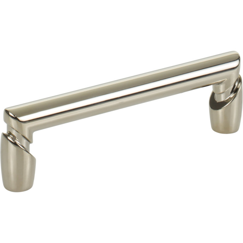 Florham Bar Pull, Polished Nickel, 3 3/4" Center to Center