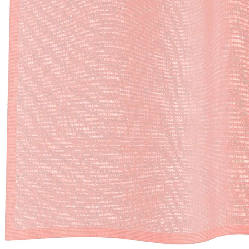 Voile Curtains With Rod Pockets 2 Pcs, 140cm Width x 225cm Drop, Black