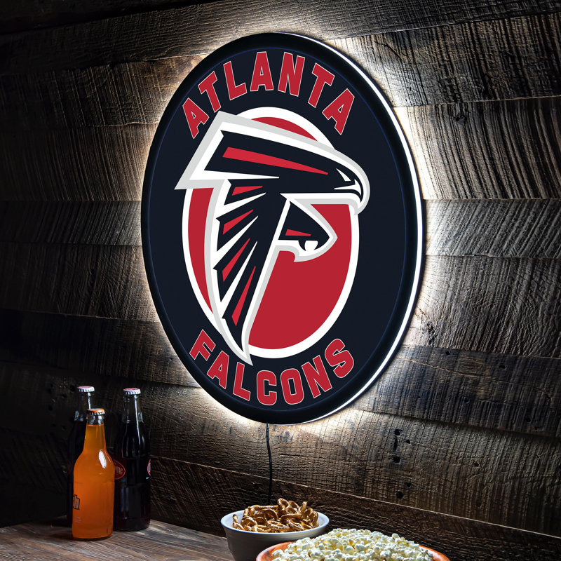 Plaque murale lumineuse NFL, Falcons d'Atlanta