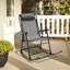 Chaise berçante d'extérieur en métal Myiesha-967939698