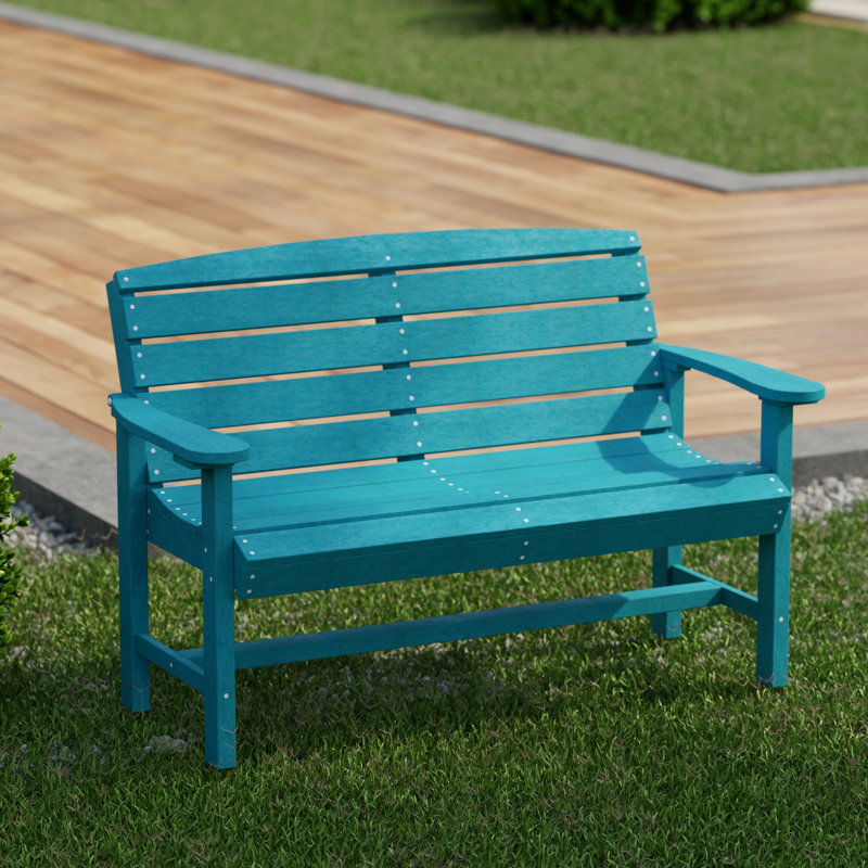 Banc d'extérieur classique, Bleu Aruba