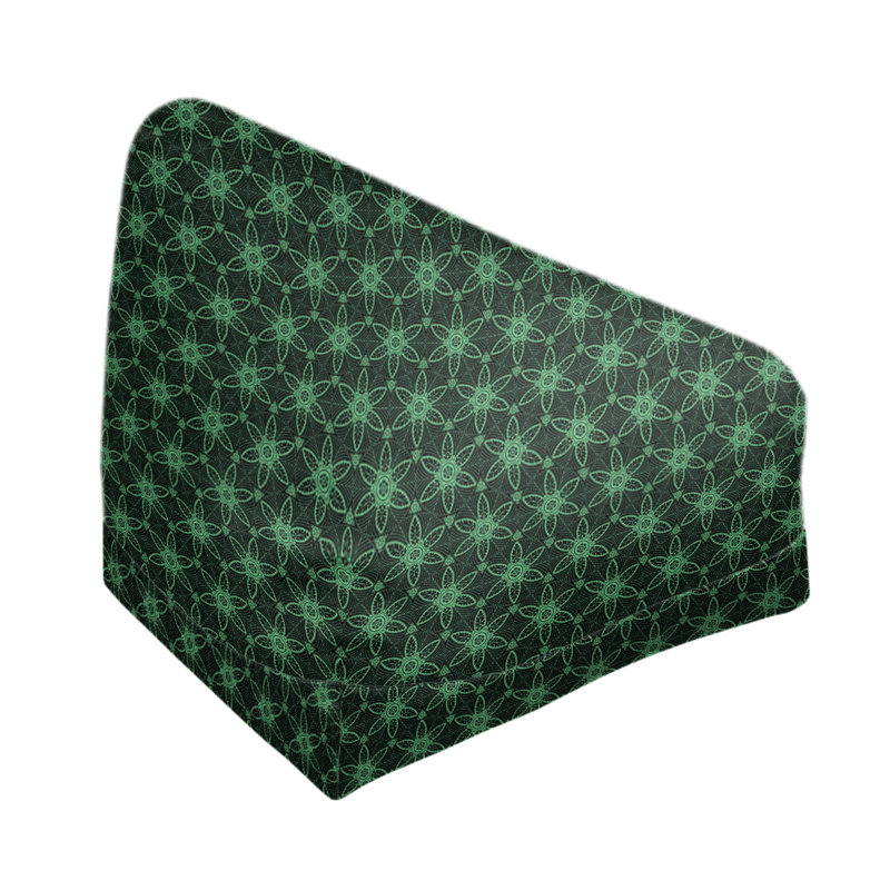 Fauteuil à billes et méridienne standard Leffel, H 120 po x l 31 po x P 60 po, Noir/vert, Pas de bourre