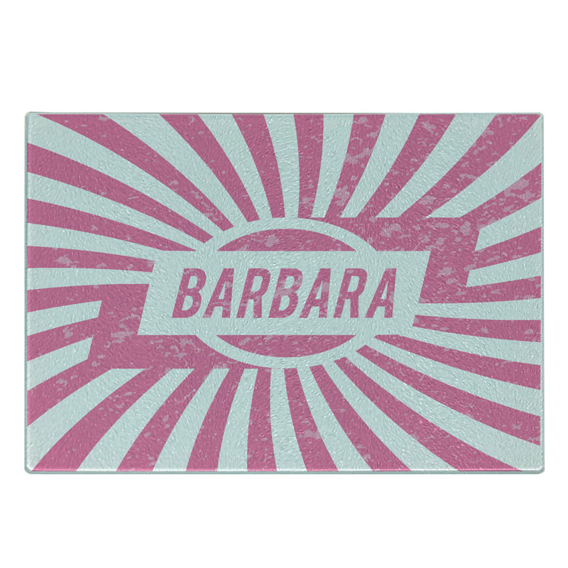 Planche à découper en verre trempé Ambesonne Barbara