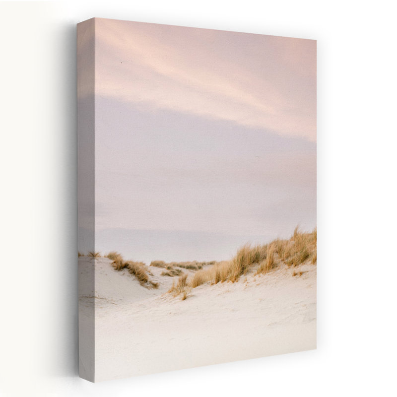 Art contemporain, paysage côtier abstrait, H 24 po x l 16 po