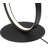 Modern LED Floor Lamp With Ribbon Profile - Built-In 30W LED Array, 2800 Lumens, 3000K Warm White, Matte Black Metal Finish, Foot Switch, White Acrylic Shade
