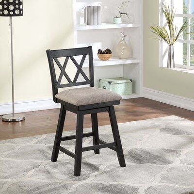 Hesta Swivel Counter & Bar Stool -  Gracie Oaks, 818B5BB948EE4E3DA921C2A21CAEE9DC