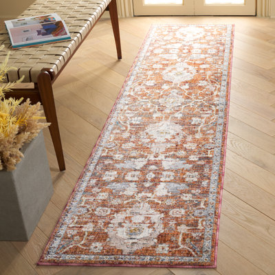 Heirloom 726 Area Rug In Rust / Blue