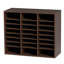 Boîte aux lettres de bureau à compartiments avec tablettes réglables et trieuse de documents 29 x 12 x 24,4 pouces-993234951