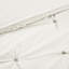 Édredon double / grand en coton blanc - 3 pièces de broderie élastique, rembourrage, bonnet caché d'hygiène et de qualité, 2 taies décoratives assorties en coton brodé, confort durable,-118651956