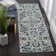 Alessia Floral Ivory/Blue Area Rug