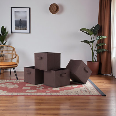 Set of four foldable fabric baskets by Ikard