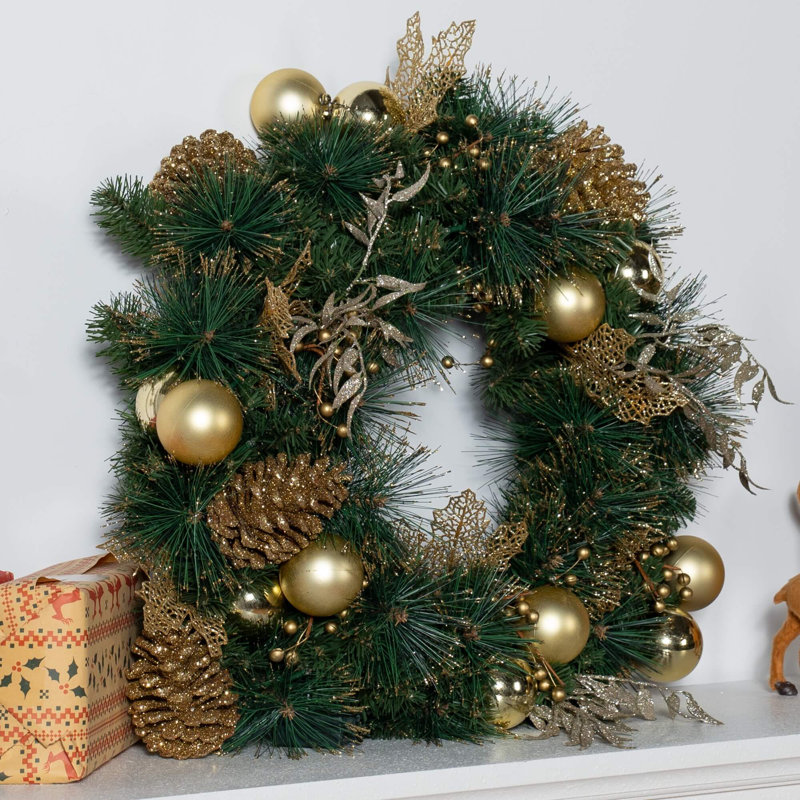 Collection de couronne de Noël artificielle - 60 cm
