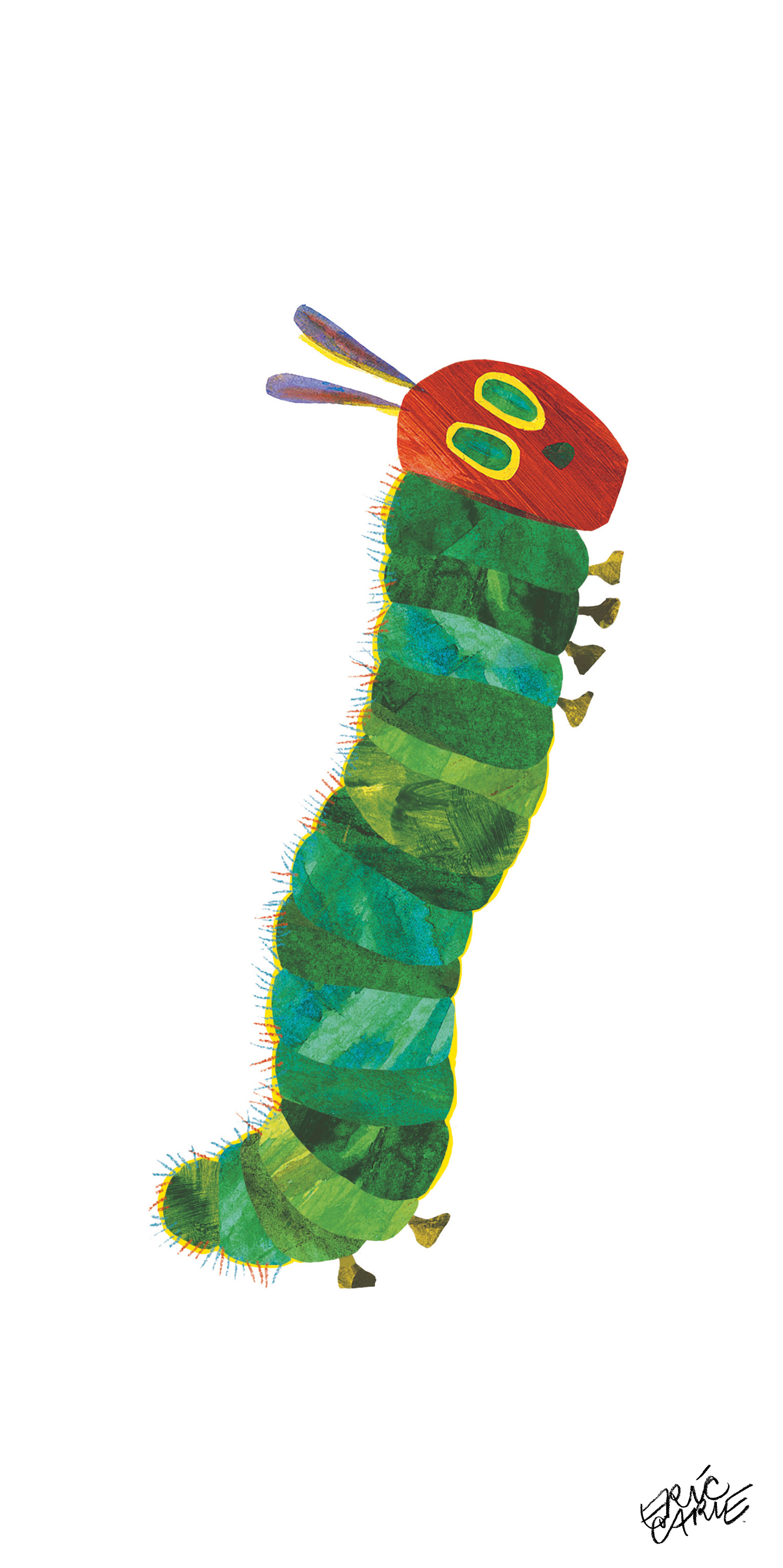 Eric Carle, Caterpillar and Strawberry Pattern Fabric