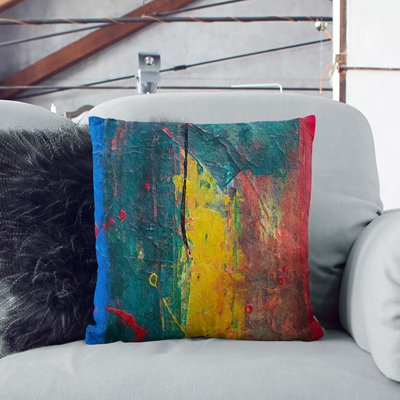 Abstract Square Throw Cushion