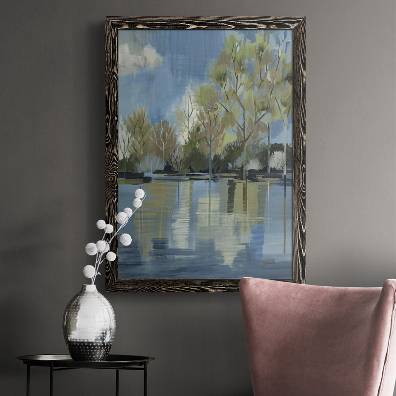 " Enchanted Forest I ", Black, 43.5" H x 31.5" W x 1" D
