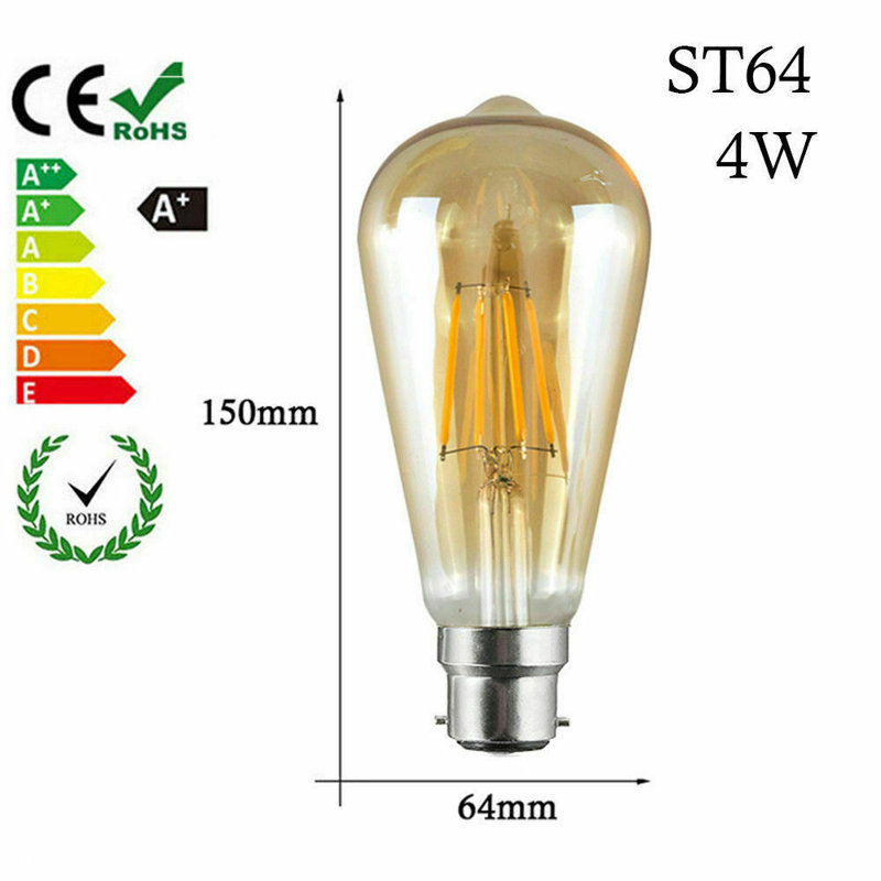 ST64 LED Dimmable B22 4W Bulb