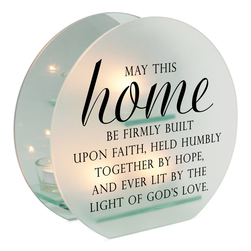 Photophore en verre 7 "avec bougie incluse