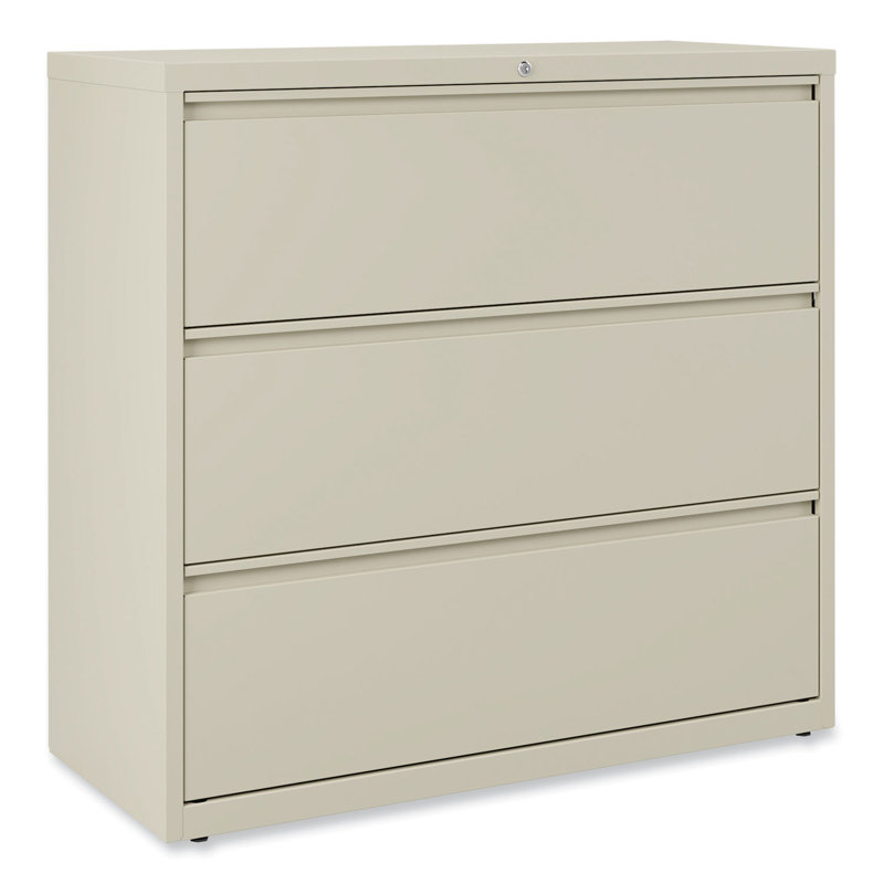 Putty 3-Drawer Lockable Lateral File Cabinet