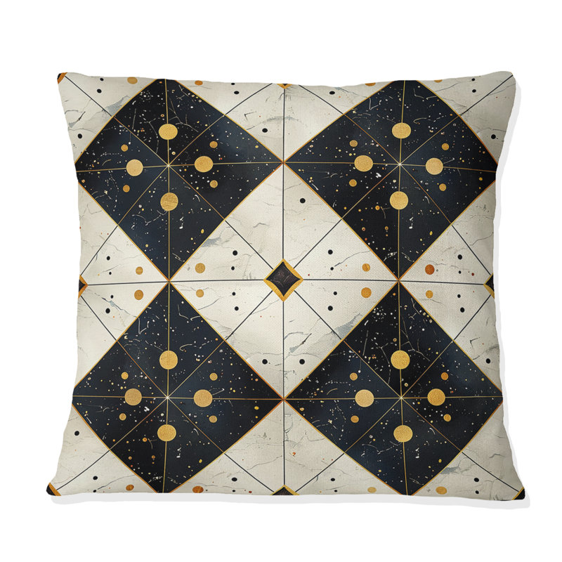 Coussin Gold, H 16 po x l 16 po