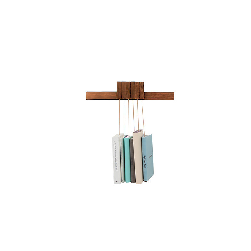 Hanna Solid Wood Magazine Rack, Walnut