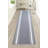 Solid Border Gray Low Pile Slip Resistant Rugs-710157595