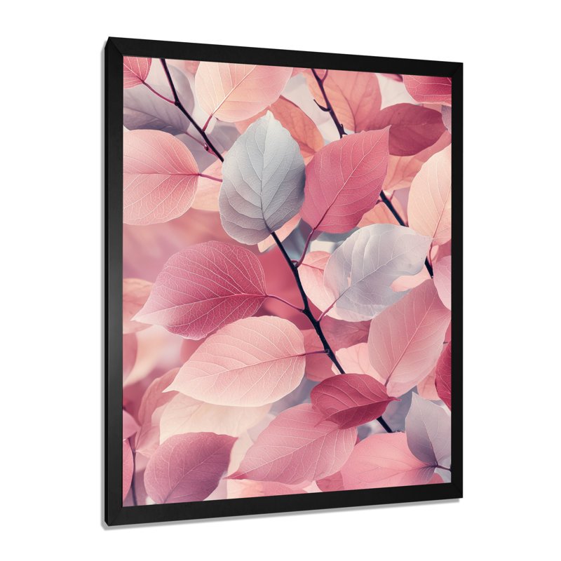 Rylee - reproduction d'art sur toile florale, H 44 po x l 34 po, Noir, noir, noir, noir