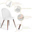 Ensemble de table de salle à manger Shivani Elegant 7 pièces 63 po avec chaises rembourrées pour cuisine-110438267-106863527
